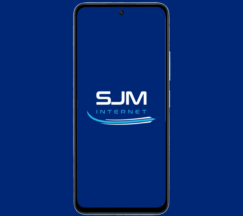 celular com a logo sjm